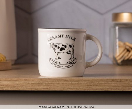 Jogo de Canecas Cremy Milk Branco | Westwing