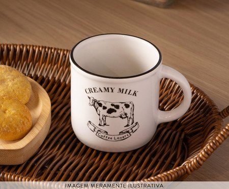 Jogo de Canecas Cremy Milk Branco | Westwing