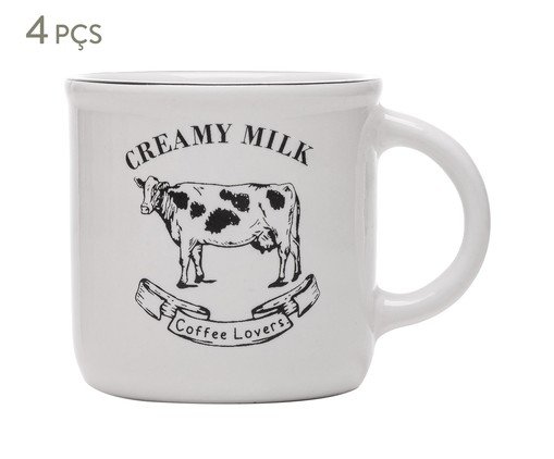 Jogo de Canecas Cremy Milk Branco, white | WestwingNow