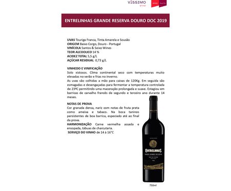 Entrelinhas Grande Reserva Douro Doc Tinto | Westwing
