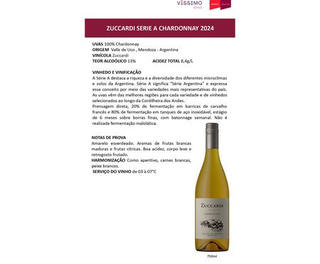 Zuccardi Serie A Chardonnay Branco | Westwing