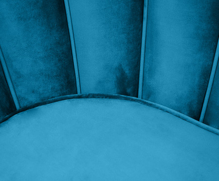Sofá em Veludo Pétala - Azul Pavão | WestwingNow