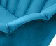 Sofá em Veludo Pétala - Azul Pavão, Azul Pavão | WestwingNow