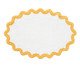 Tapete de Banheiro Ripple Off-White e Amarelo, Off White | WestwingNow