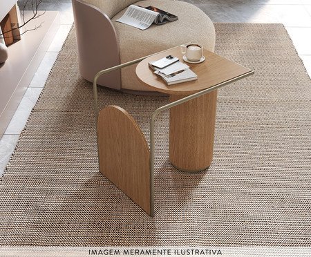 Mesa Lateral Lume Carvalho | Westwing