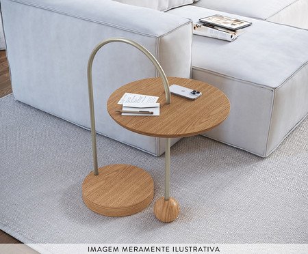 Mesa Lateral Elipsis Carvalho | Westwing
