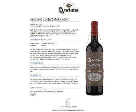 Anciano Garnacha Rioja Tinto | Westwing