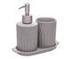 Jogo para Banheiro Pillars Cinza - 3Pçs, grey | WestwingNow