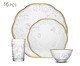 Aparelho de Jantar com Fio Dourado New Butterfly - 16Pçs, transparent | WestwingNow