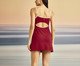 Vestido Fitness Alças Finas com Vivo - Vermelho e Off-White Nata, multicolor | WestwingNow