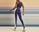 Calça Legging Blocada com Bolso - Tri Azul /Verde Shark/Off-White, multicolor | WestwingNow