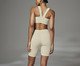 Bermuda Biker Texturizada - Off-White Creamy, Off White | WestwingNow