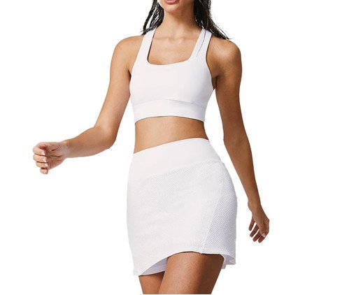 Saia Shorts Básico em Tela - Branco, white | WestwingNow