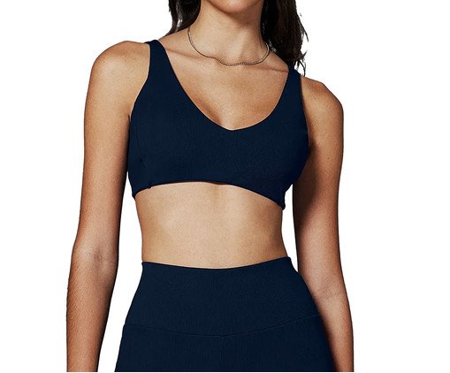 Top Triângulo Canelado - Azul Marinho Dark, blue | WestwingNow