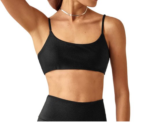 Top Alças Finas Duna - Preto, black | WestwingNow