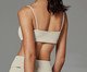 Top Alças Finas Texturizado - Off-White Creamy, Off White | WestwingNow