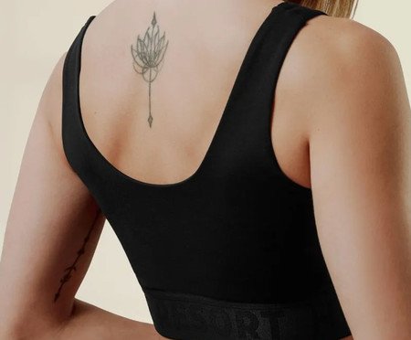 Top Bojo comfort com Elástico Hr - Preto | Westwing