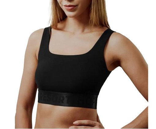 Top Bojo comfort com Elástico Hr - Preto, black | WestwingNow