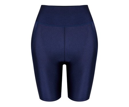 Bermuda Biker Basic Elastano - Azul Marinho Dark