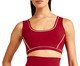 Top Alças Largas com Vivo Contrastante - Vermelho e Off-White Nata, multicolor | WestwingNow