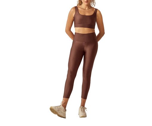 Calça Legging Midi - Marrom Wood, brown | WestwingNow