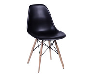 Cadeira Infantil Eames Wood - Preta | WestwingNow