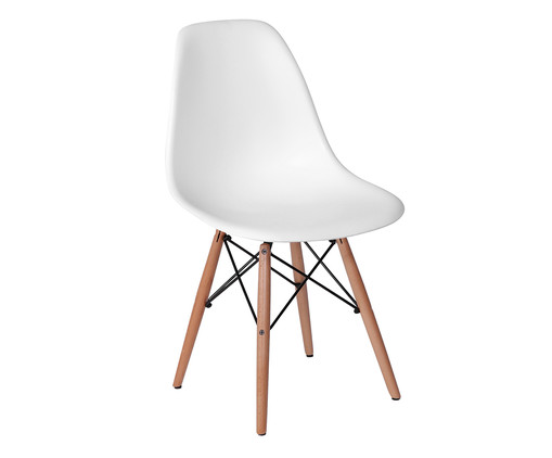 Cadeira Infantil Eames Wood - Branca, Branco | WestwingNow