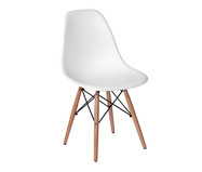 Cadeira Infantil Eames Wood - Branca | WestwingNow