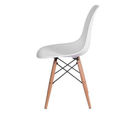 Cadeira Infantil Eames Wood - Branca | WestwingNow