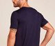 Camiseta Maculina Manga Curta Gola V Em Viscose - Azul Marinho Indigo, multicolor | WestwingNow
