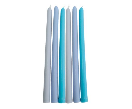 Jogo de Velas para para Castiçal Mix and Macth Azul e Lilás, multicolor | WestwingNow