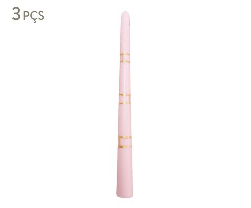 Jogo de Velas para Castiçal Diva Ginori, pink | WestwingNow