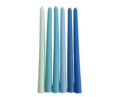 Jogo de Velas para Castiçal Mix and Match Turquesa | Westwing