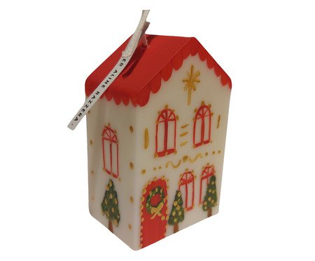 Vela Decorativa Sobrado de Natal Vermelho | Westwing
