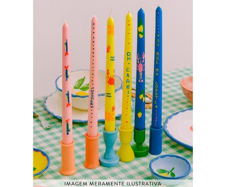 Jogo de Velas para Castiçal Summer Vibes | Westwing