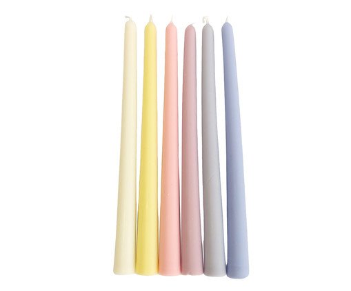 Jogo de Velas para Castiçal Mix and Match Soft, multicolor | WestwingNow
