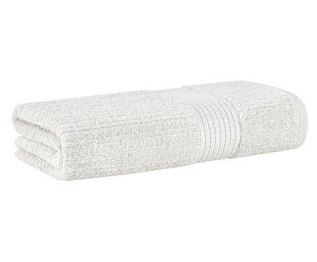 Jogo de Toalhas Fio Penteado Canelado Banho Cinza | Westwing