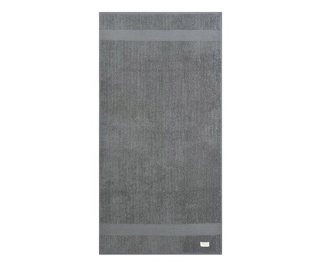 Jogo de Toalhas Fio Penteado Canelado Banho Cinza | Westwing