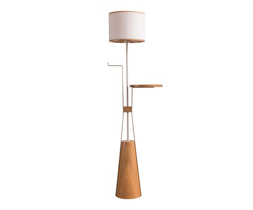Abajur com Cúpula Nature Square, wood pattern | WestwingNow