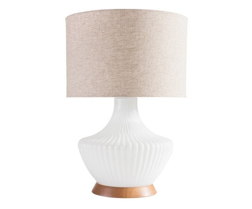 Abajur com Cúpula Trento Orion, wood pattern | WestwingNow