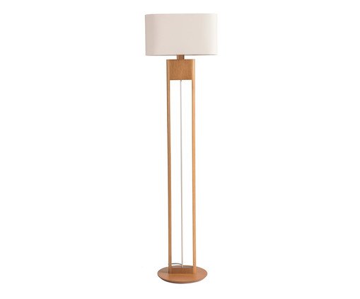 Abajur com Cúpula Eliptico Cru, wood pattern | WestwingNow