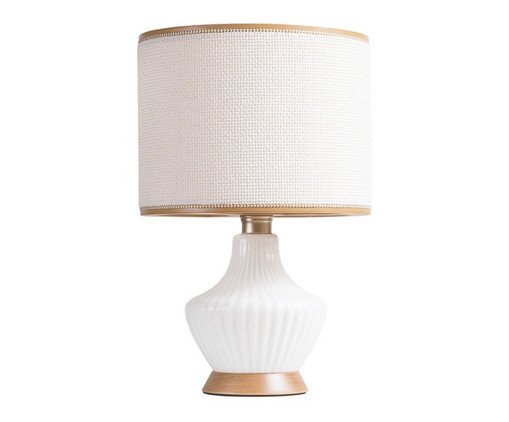 Abajur com Cúpula Trento Square, wood pattern | WestwingNow