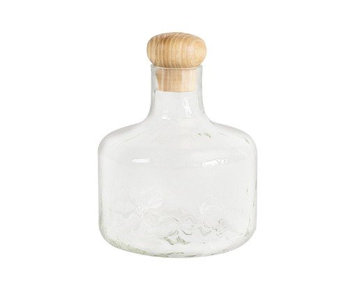 Garrafa com Tampa Cilindro Martelado, wood pattern | WestwingNow