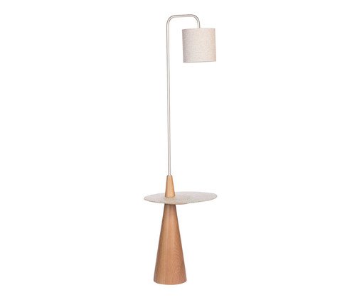 Abajur com Cúpula em Linho Stella Orion, wood pattern | WestwingNow