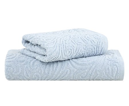 Jogo de Toalhas Liz Extra Soft Azul 2 peças | Westwing