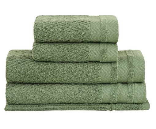 Jogo de Toalhas Soul Extra Soft Verde 5 peças, beige | WestwingNow