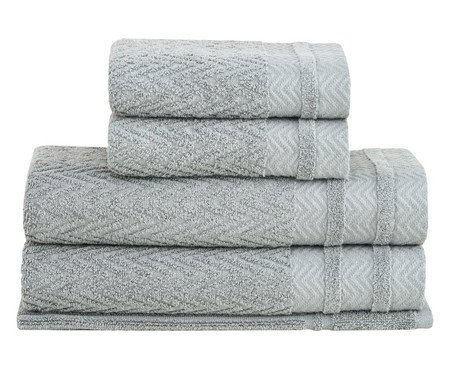 Jogo de Toalhas Soul Extra Soft Cinza 5 peças | Westwing