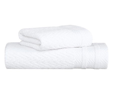 Jogo de Toalhas Soul Extra Soft Branco 2 peças | Westwing