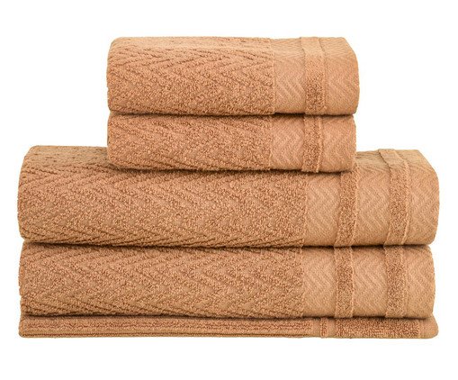 Jogo de Toalhas Soul Extra Soft Caramelo 5 peças, beige | WestwingNow