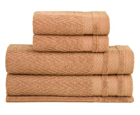 Jogo de Toalhas Soul Extra Soft Caramelo 5 peças | Westwing